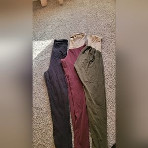 3 pairs maternity leggings